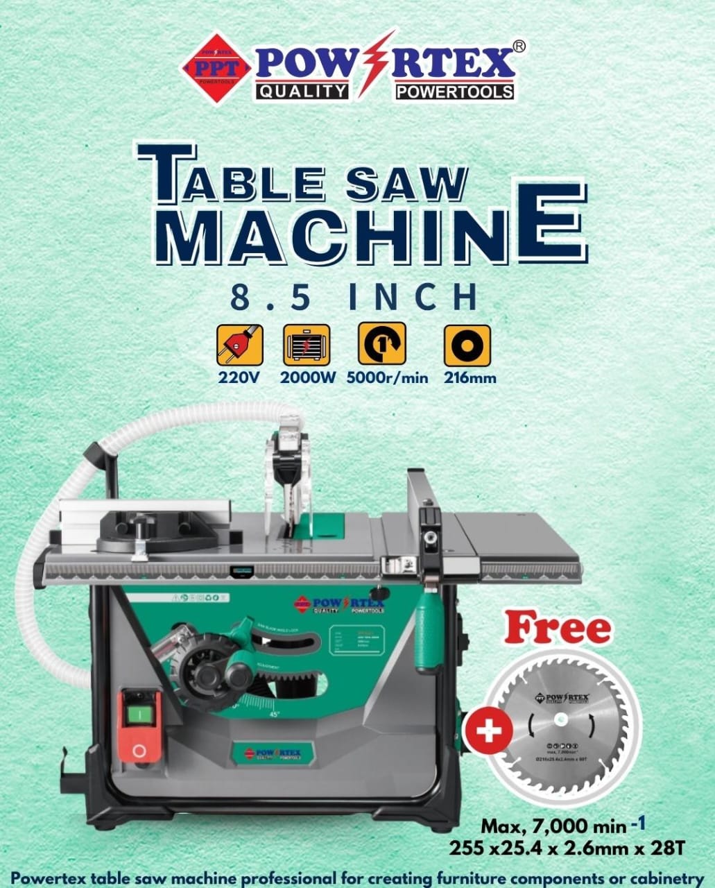 PPT-TS-216 Table ChainSaw