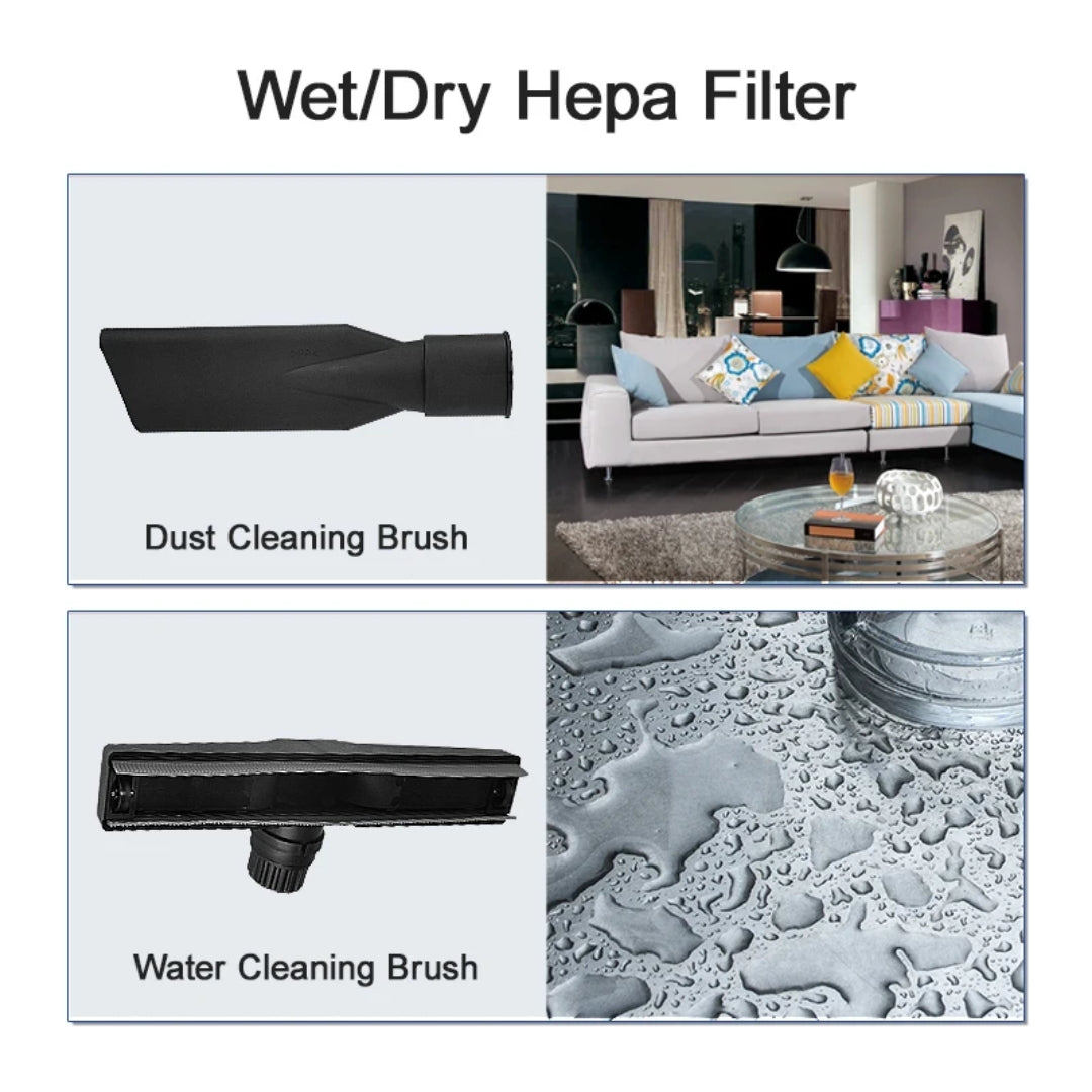 30l 1200w Electric Power Two Motors Cyclone Vacuum Cleaner Water Filter