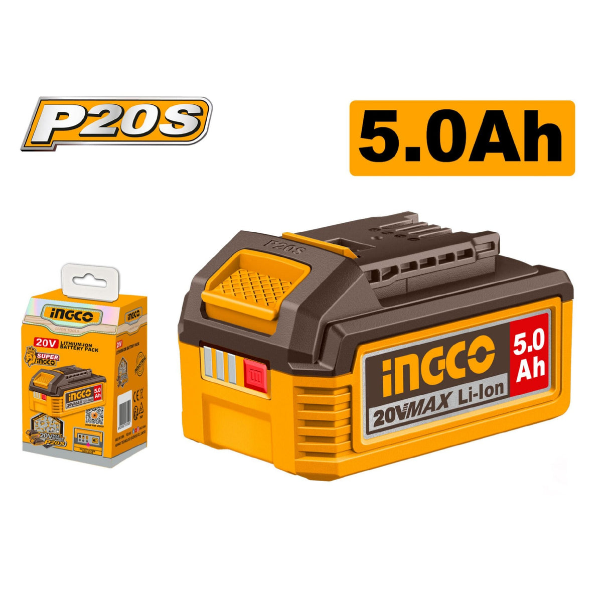 Ingco 5 0 Ah 20 V Lithium Ion Battery Pack