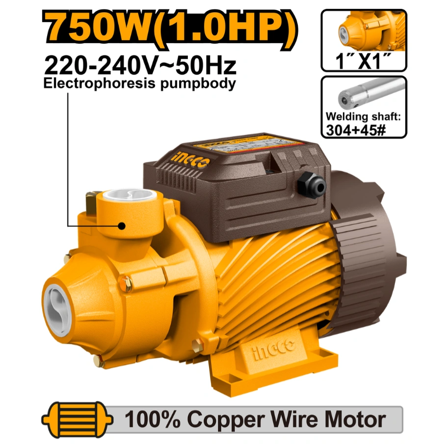 Ingco Vpm75068 Water Pump 750w 1 0hp Max Head 52m