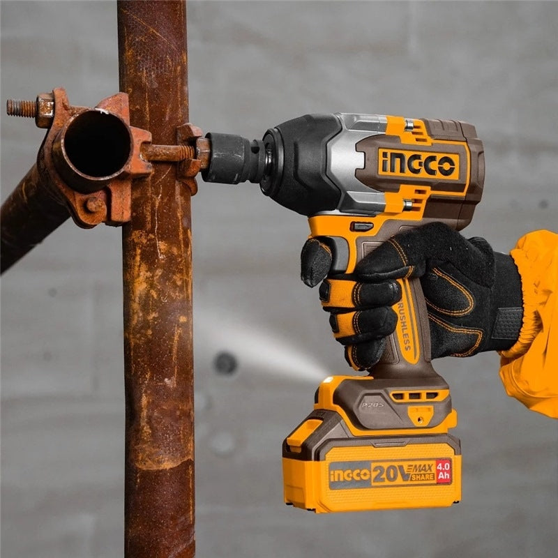 Ingco 12 7 Mm 1 2 Inch Cordless Impact Wrench With Integrated Led Work Light
