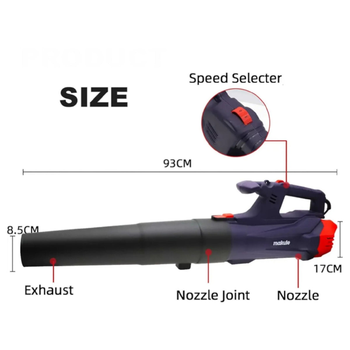 Electric Leaf Blower 3800w High Power Garden Blower For Leaves Grass Debris Removal Patio Maint