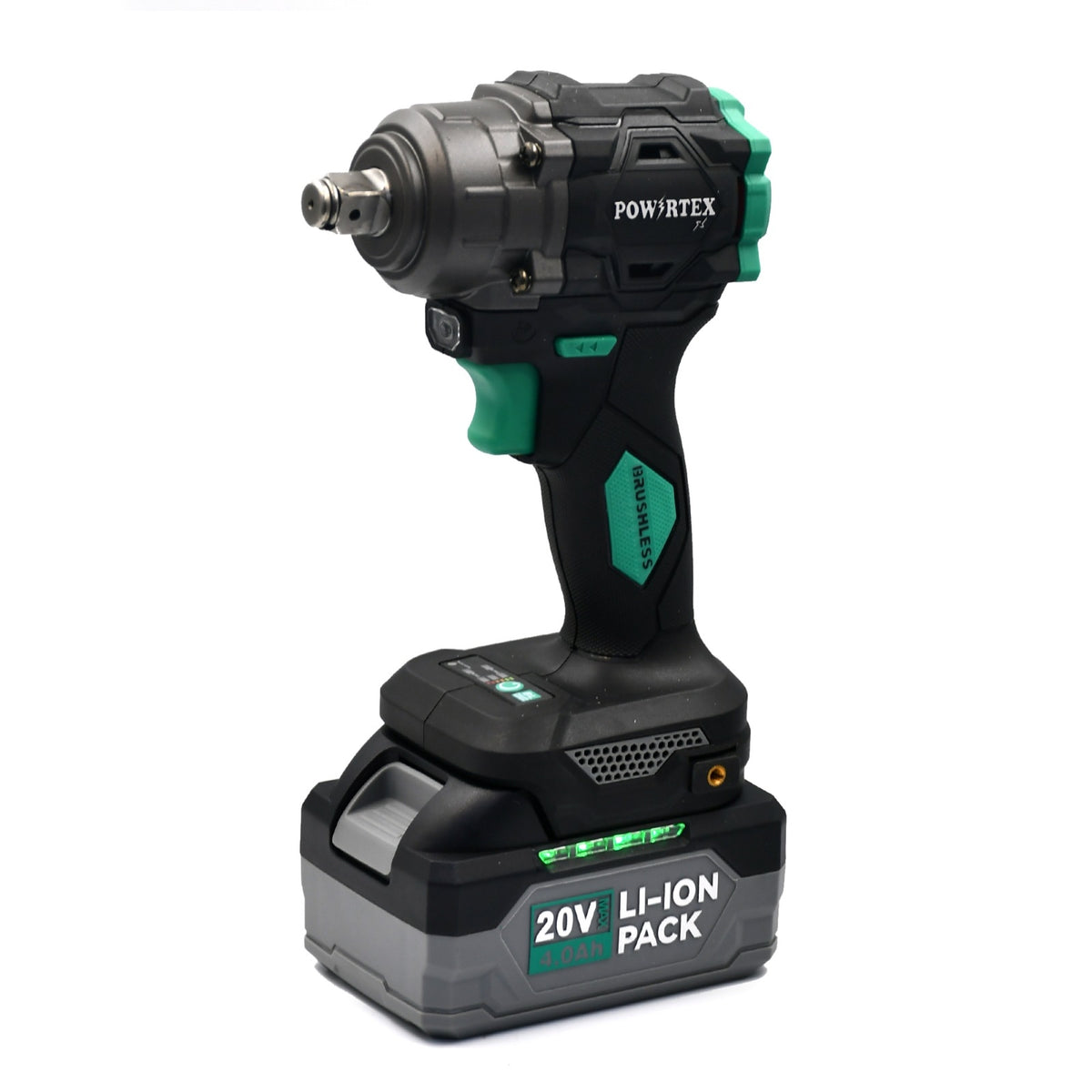 Powertex G Series 1 2 Inch Cordless Impact Wrench With 2 Battery And Charger