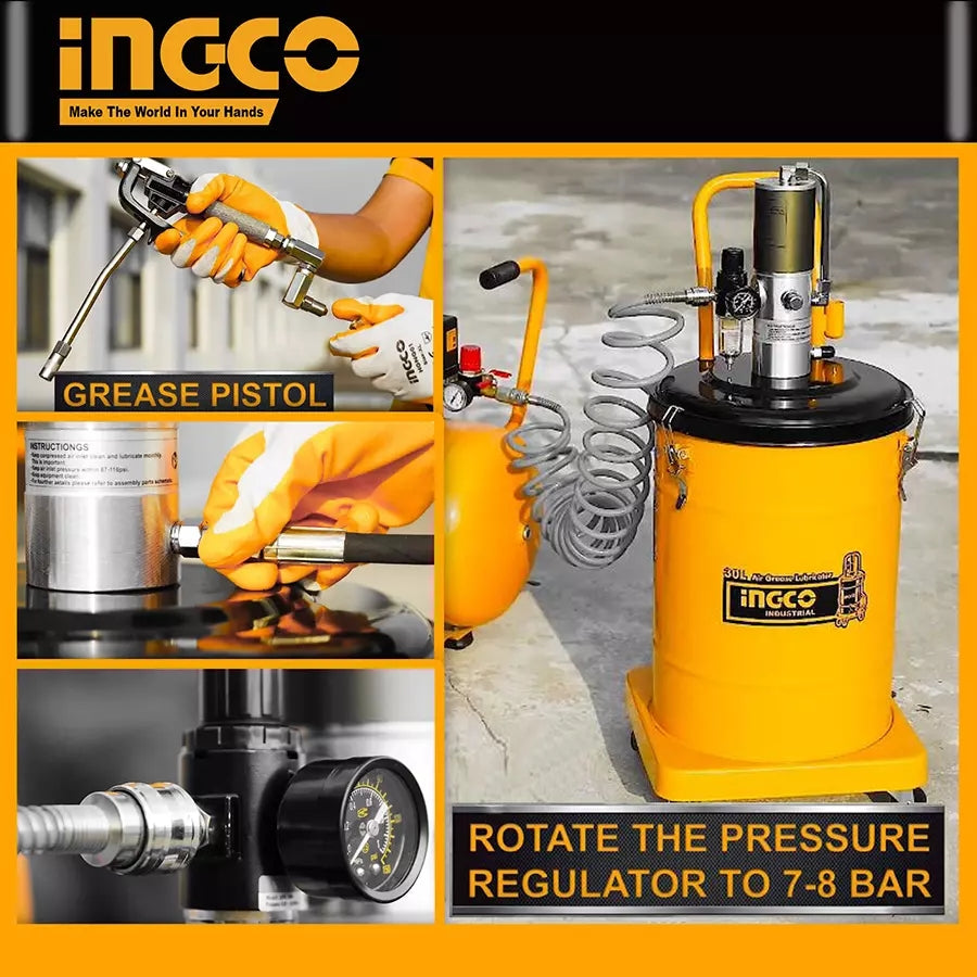 Ingco 30 L Air Grease Lubricator