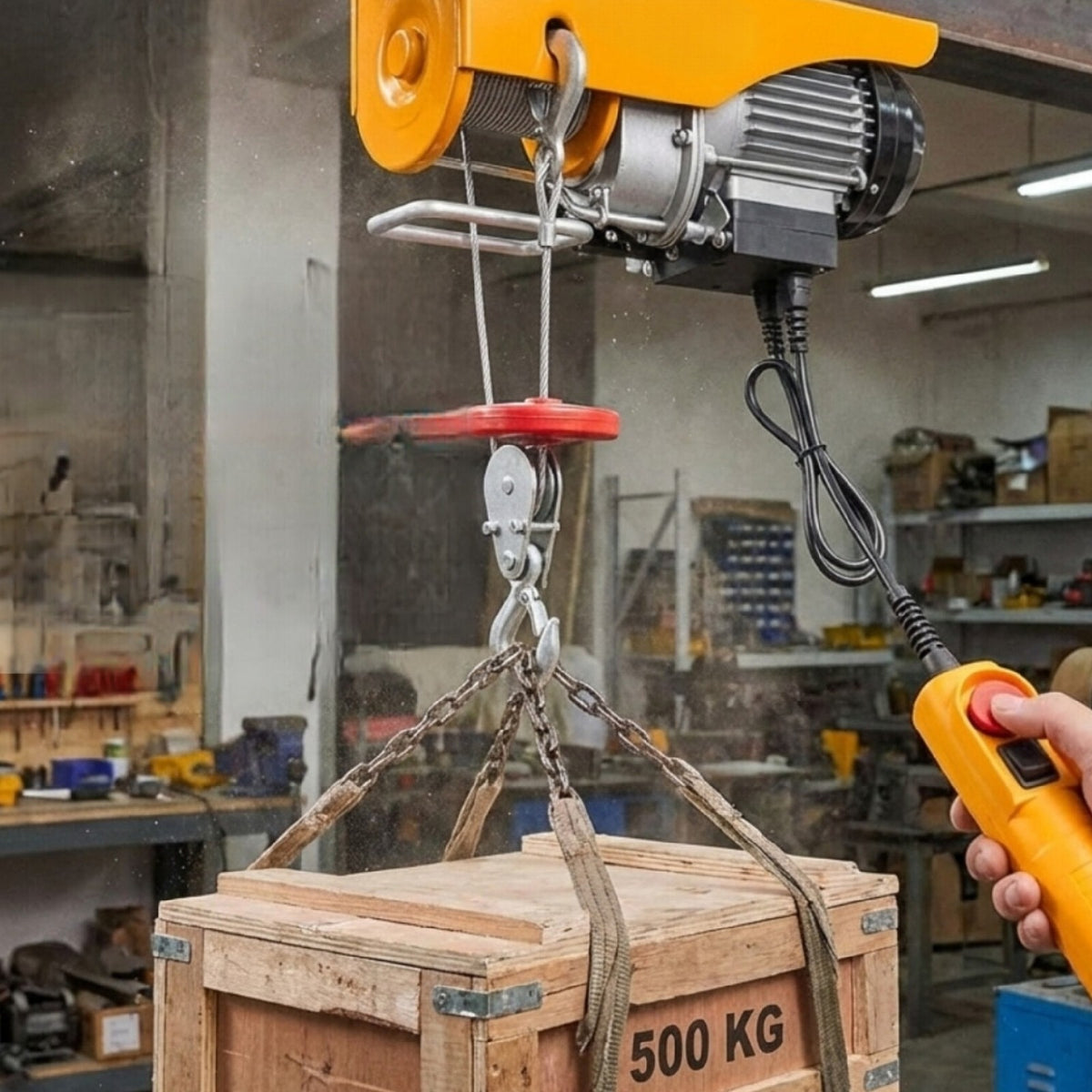 Electric Hoist 900w 250kgs 500kgs Lifting Capacity
