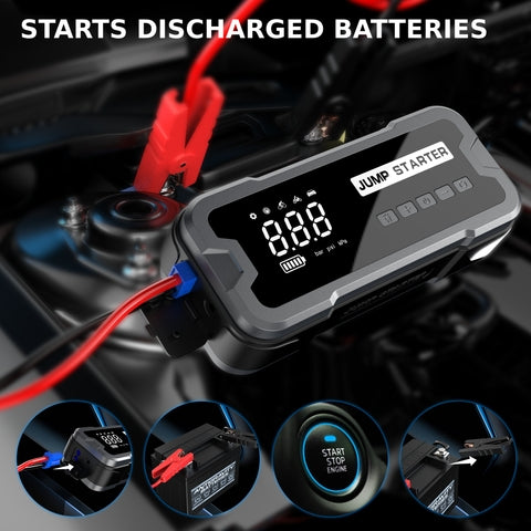 Jump Starter Air Compressor H D 1 Year Warranty