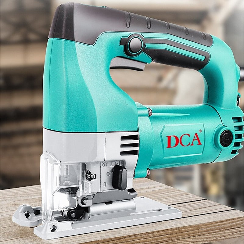 Dca Jigsaw 600w 0 45 Cutting Angle 0 45 Degrees 100mm Steel 65mm Wood