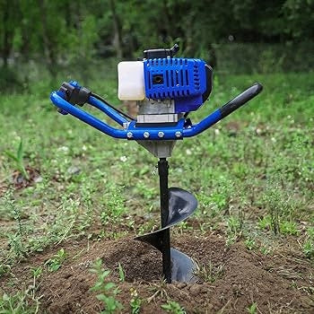 Ideal 68cc Heavy Duty Petrol Operated Earth Auger Post Hole Digger Hand Earth Auger With 12 Inches