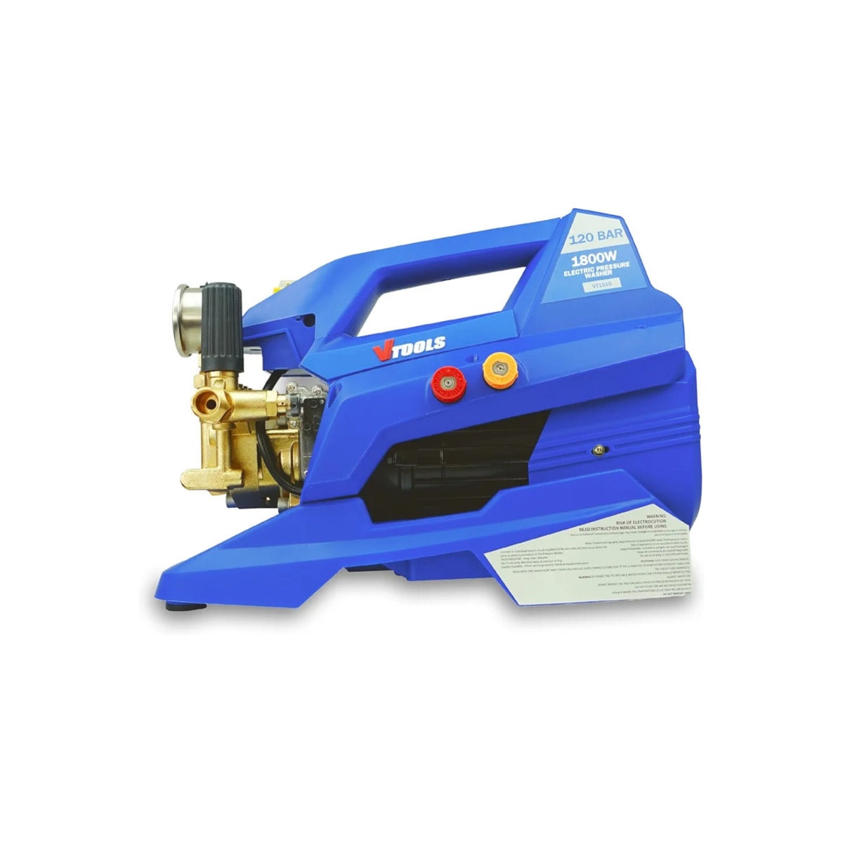 Vtools 120 Bar Electric Induction Pressure Washer With 5 Meter Hose Soap Dispenser 1800 Watt Aut