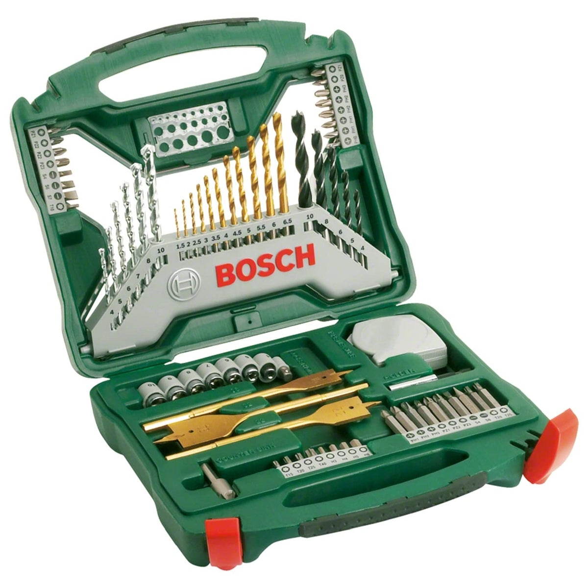 Bosch X Line Drill And Screwdriver Bit Set Tin Coated 70 Pieces