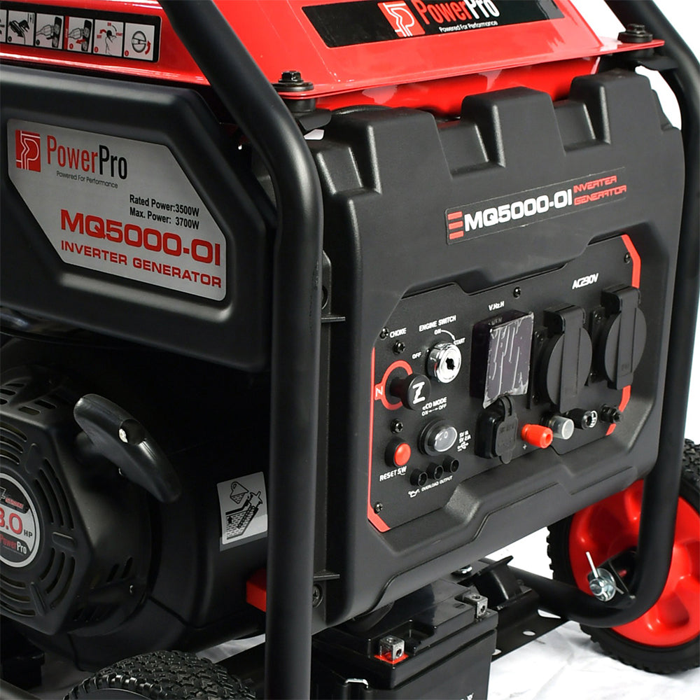 Mq5000 Oi Electrical Start Inverter Generator 3700 Max Starting Watts