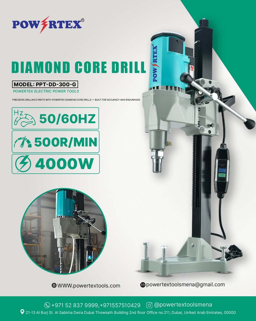 PPT DD-300-G Core Drill Machine
