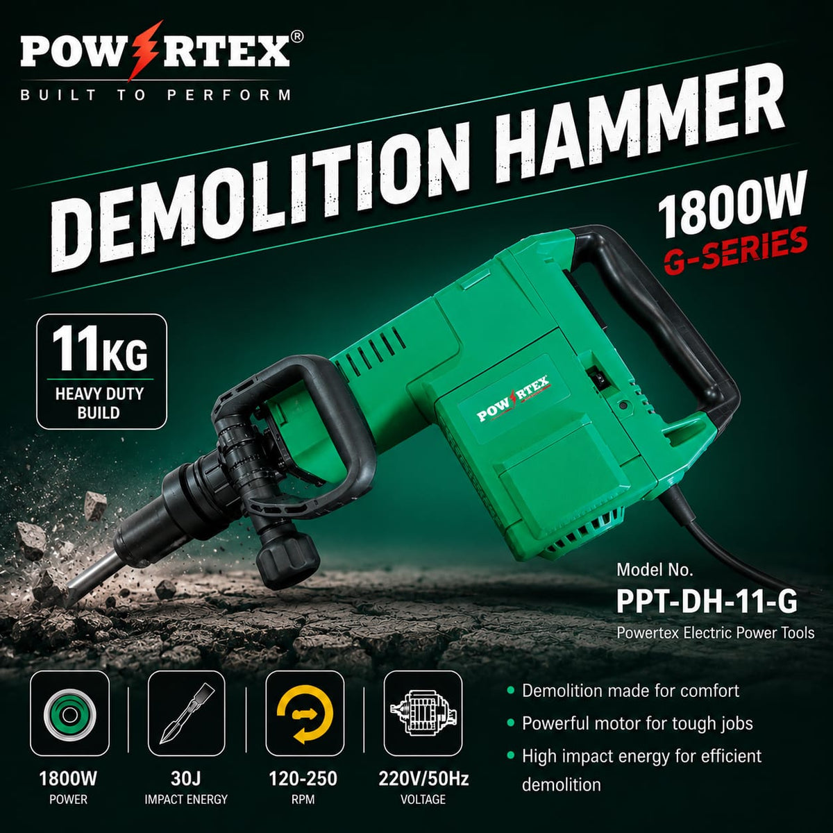 PPT-DH-11-G Demolition Hammer