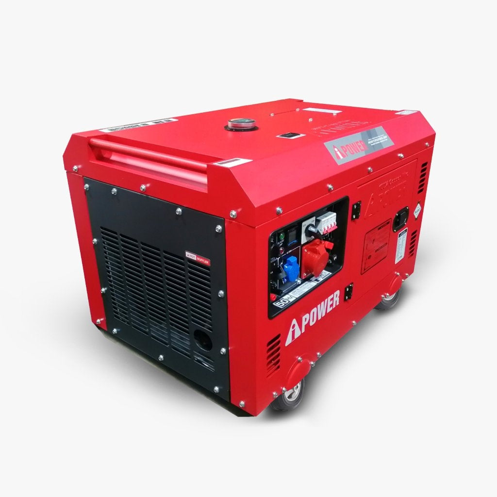 مولد ديزل صامت AiPower Adg12000es 3ep – 8000 واط أحادي ثلاثي الأطوار