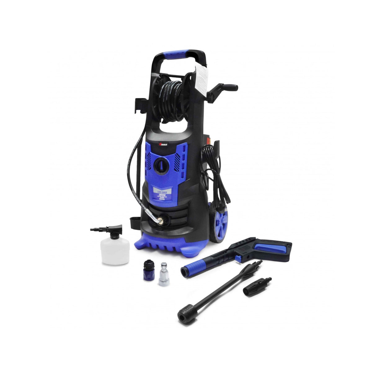 Vtools 150 Bar 1800w Air Cooled Induction Pressure Washer