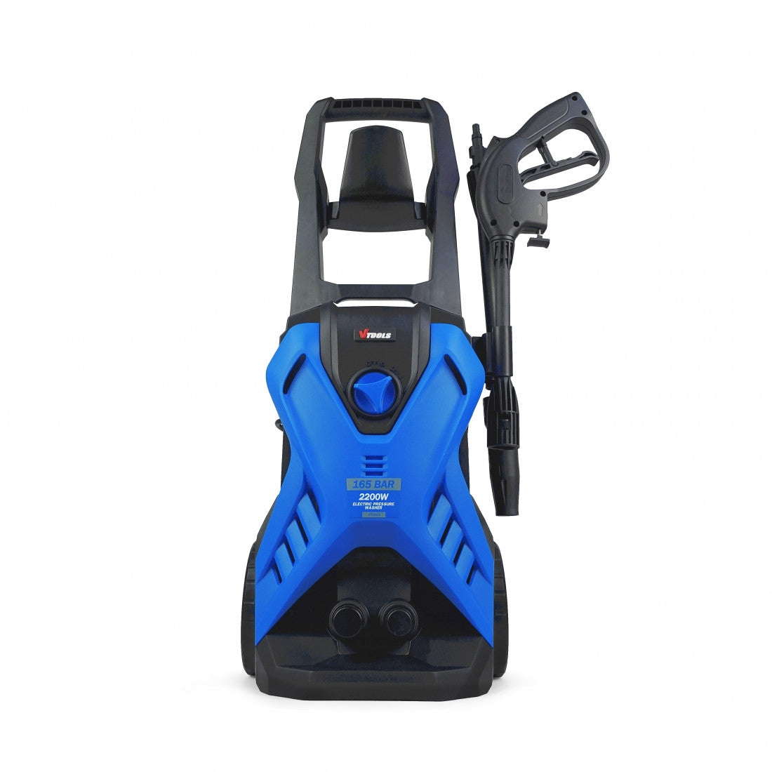 Vtools 165 Bar Electric Pressure Washer With 2 Wheels Meter Hose And Soap Dispenser