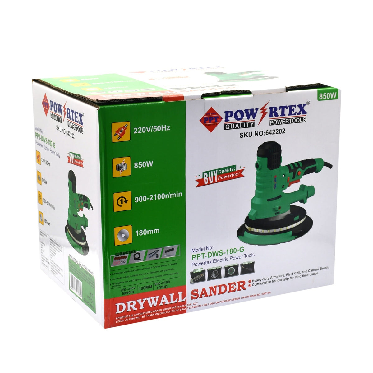 Powertex Wall Sander Makute 180mm 850w