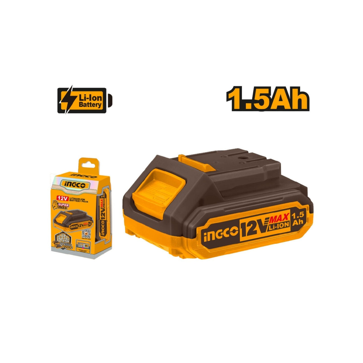 Ingco 1 5 Ah 12 V Lithium Ion Battery Pack