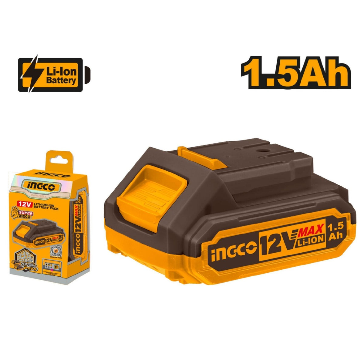 Ingco 1 5 Ah 12 V Lithium Ion Battery Pack