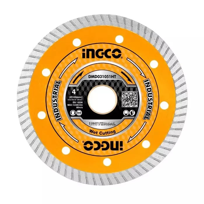 Ingco Ultra Thin Diamond Disc Size 4 Inch 105 Mm And 10 Mm Blade Width