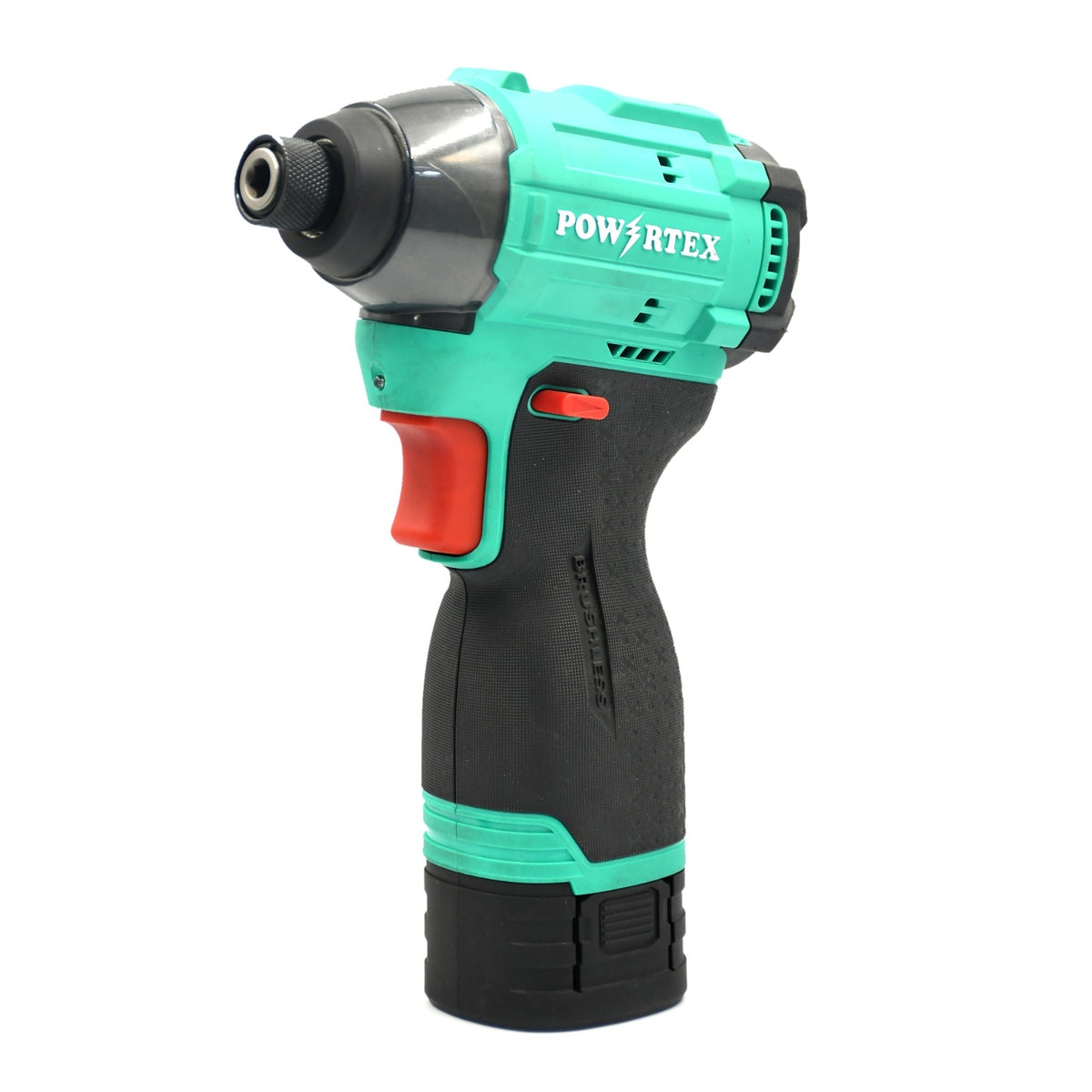 Powertex Cordless Impact Driver 16v 2 0ah 2 With 1 5a Battery Desktop Charger 140 N M