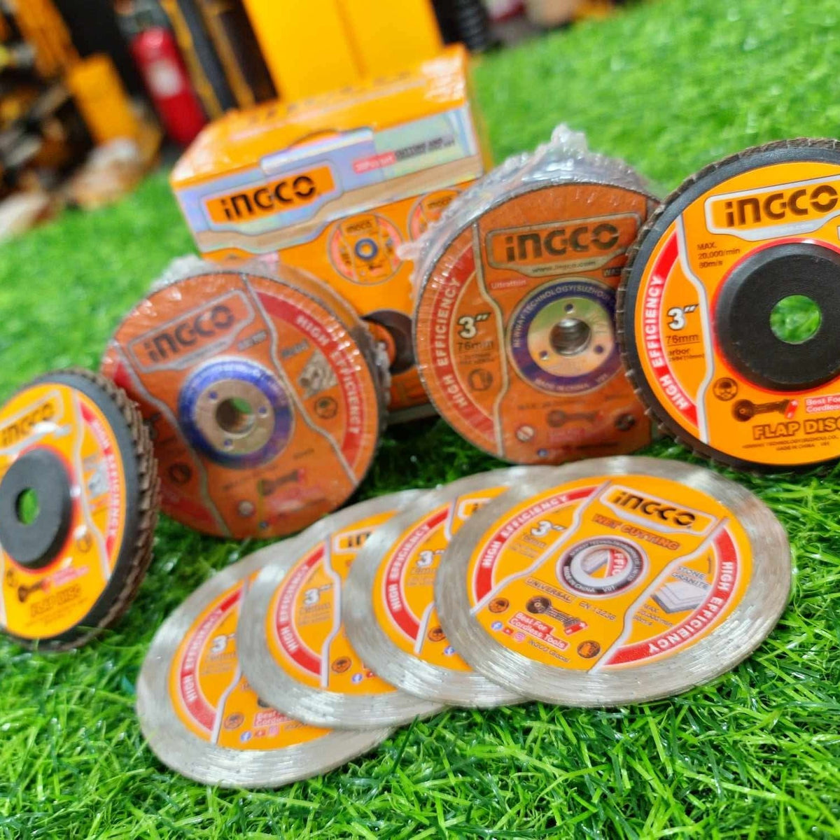 Ingco 30 Pcs 76mm Cutting Grinding Disc Set