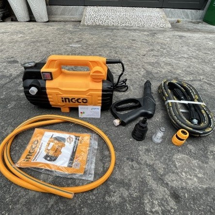 Ingco 1500w 100 Bar High Pressure Washer With Wire 8 Mtr