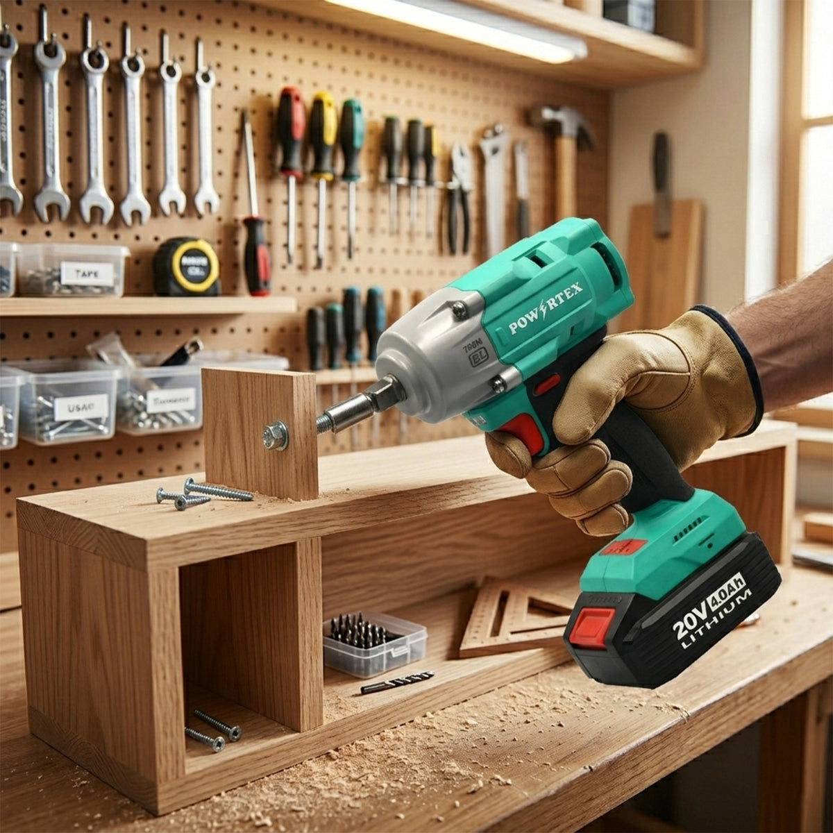 Powertex Brushless Cordless Impact Wrench 20v 1 2 Inch Model Ppt Cl Ew 350 40