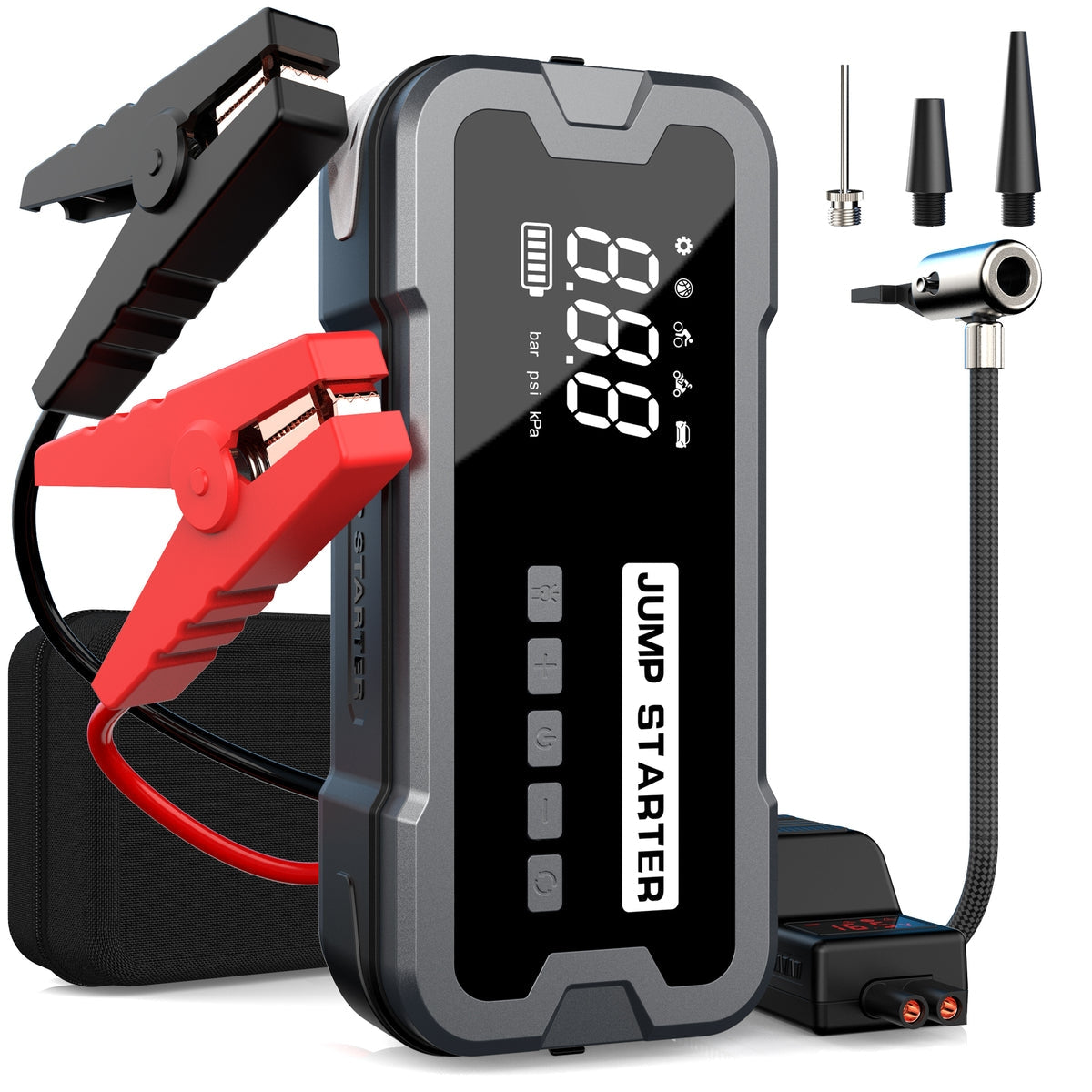 Jump Starter Air Compressor H D 1 Year Warranty