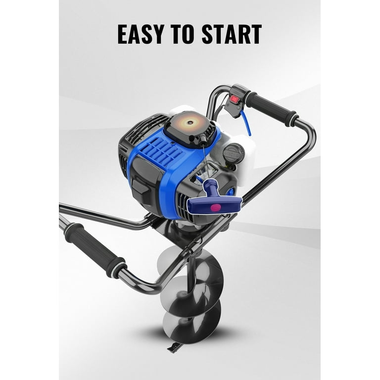 Ideal 68cc Heavy Duty Petrol Operated Earth Auger Post Hole Digger Hand Earth Auger With 12 Inches