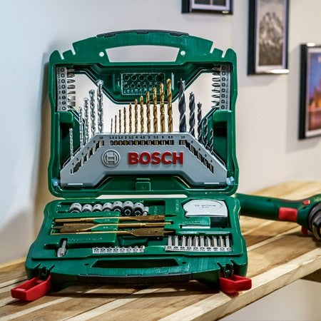 Bosch X Line Drill And Screwdriver Bit Set Tin Coated 70 Pieces