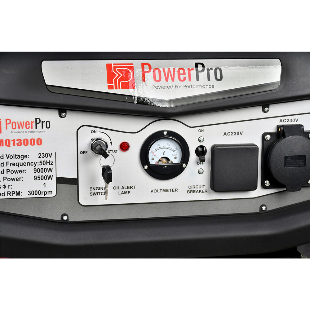 Mq13000 Electrical Start Inverter Generator 9500 Max Starting Watts